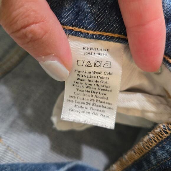 Everlane High Rise Skinny Ankle Jeans 28 Blue - Picture 2 of 7